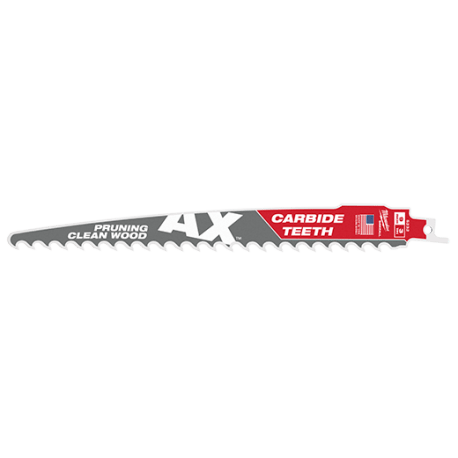 Milwaukee SAWZALL® AX™ 12"Carbide Wood Pruning Blade