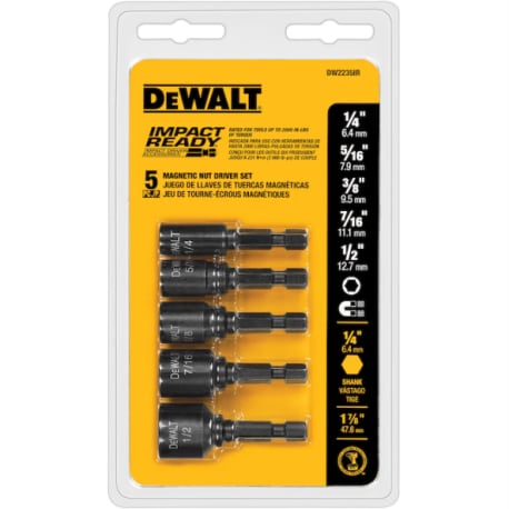 DEWALT Impact Ready Nut Driver Set, 5-Pack