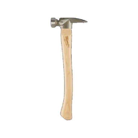 Milwaukee 19-oz Milled Face Hickory Handle Framing Hammer