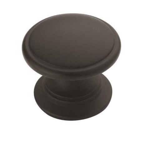 Amerock Ravino 1-1/4" Diameter Matte Black Cabinet Knob