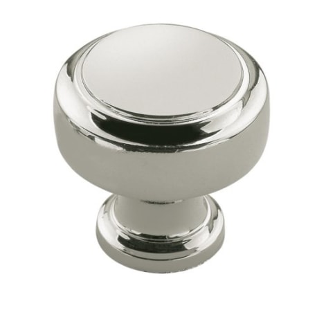 Amerock Highland Ridge Polished Nickel Round Knob, 1 in.