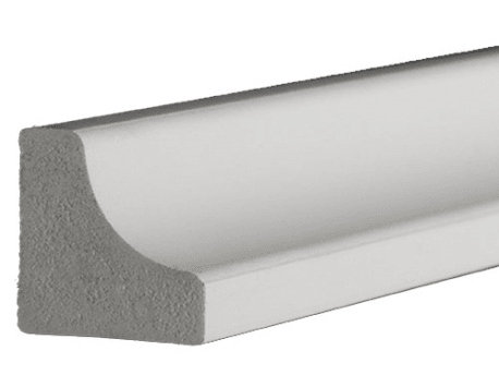 AZEK White 3/4 x 3/4 In. Scotia Moulding, 16 ft.