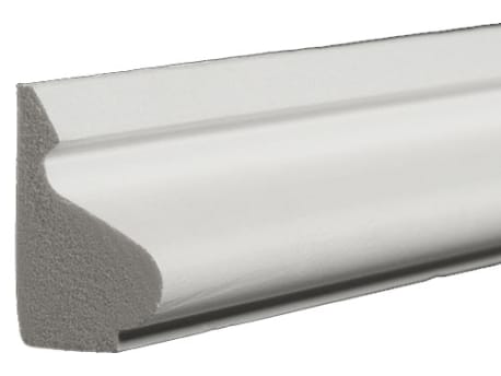 AZEK White 11/16 x 1-1/8 In. Base Cap Moulding, 16 ft.