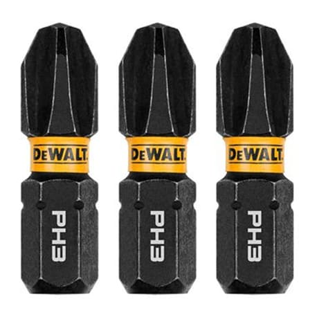 DEWALT 1 in. Flextorq Phillips #3, 3-Pack