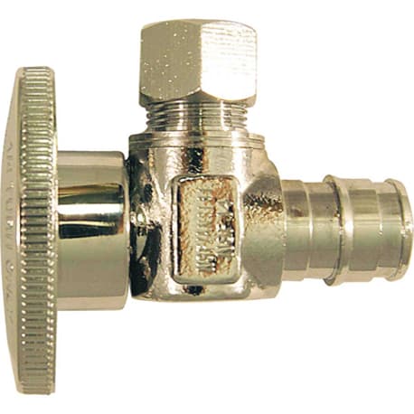 Apollo Valves 1/2-In. Barb x 3/8-In. Compression Brass PEX Stop Valve