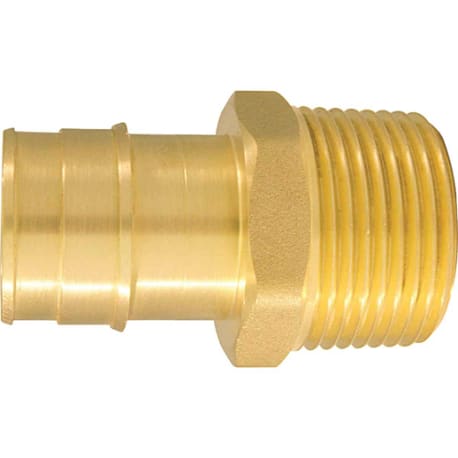 Apollo Valves 1 x 1-In. Brass Insert Fitting MIP Type A Adapter