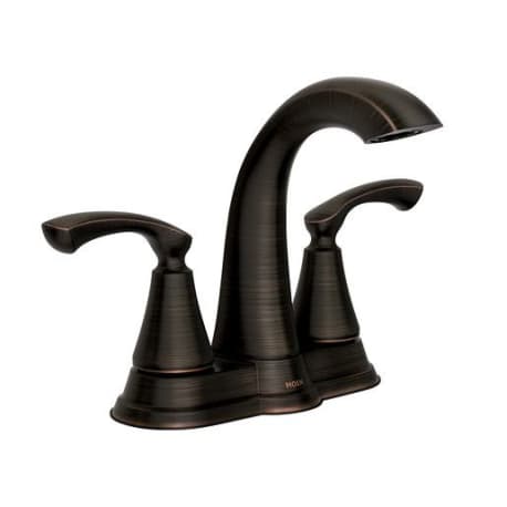 Moen Tiffin Mediterranean Bronze Two Handle High Arc Bathroom Faucet