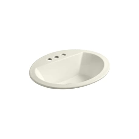 Kohler K 2699 4 96 Bryant Biscuit Oval Drop In Bathroom Sink With 4 Inch Centerset Faucet Holes Hartville Hardware Lumber