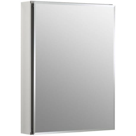 Kohler Aluminum Single Door Medicine Cabinet with Mirrored Door, 20 x 26in.