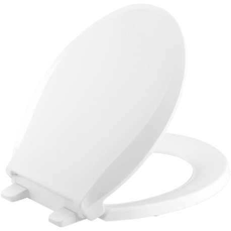 Kohler Cachet Quiet-Close White Round Front Toilet Seat