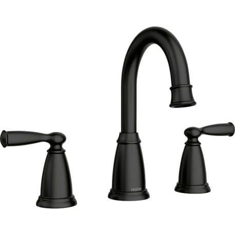 Moen Banbury Matte Black Two-Handle High Arc Widespread Bathroom Faucet