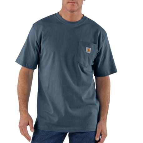 Carhartt Men's 3XL Bluestone K87 Short Sleeve Pocket Shirt