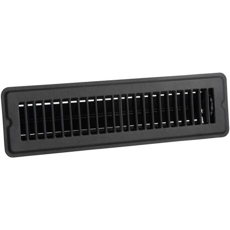 Home Impressions Matte Black Steel Floor Register, 2-1/4 In. x 12 In.