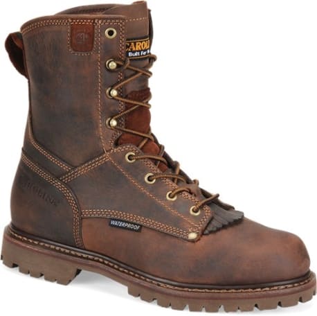 Carolina Men's Medium Brown 28 Series Waterproof Logger Boots, Size 9EE