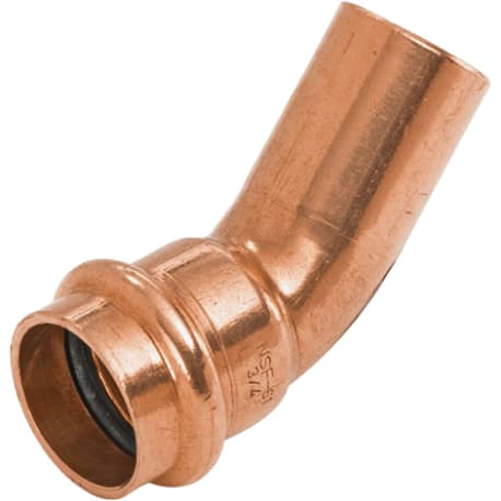 NIBCO 1/2" FTG x 1/2" 45 Deg. Press Copper Elbow (1/8 Bend)