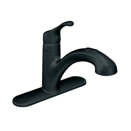 Moen Renzo Black Single Handle Pull-out Kitchen Faucet