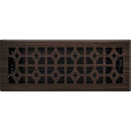 Imperial Templar Oil-Rubbed Bronze Steel Floor Register, 4 In. x 12 In.