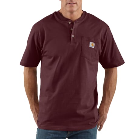 Carhartt Tall 2XL Port Short Sleeve Pocket Henley