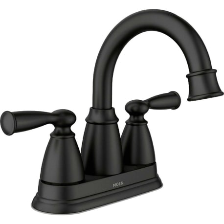 Moen Banbury Matte Black Two-Handle High Arc Bathroom Faucet, 3.5 in.