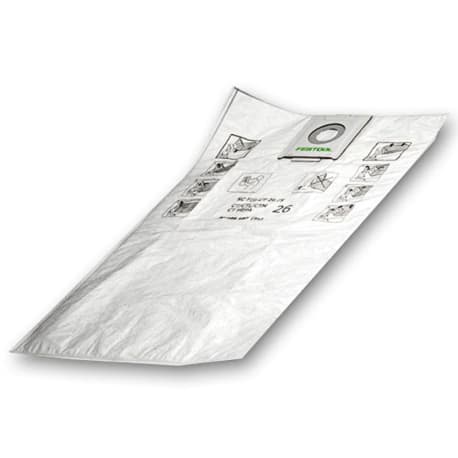 Festool 498410 CT MINI Self Cleaning Filter Bags, 5-Count