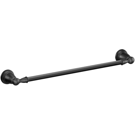 Moen Banbury Matte Black Towel Bar, 18 in.