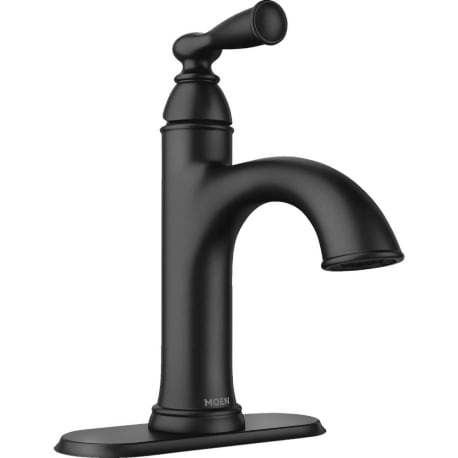 Moen Banbury Matte Black One-Handle High Arc Bathroom Faucet