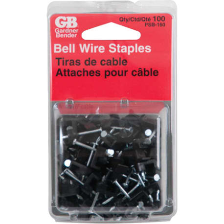 Gardner Bender 3/16-In. Plastic Bell Wire Staple, 100-Count