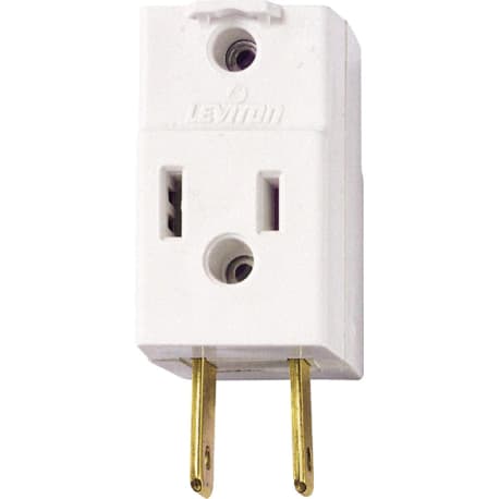 Leviton 15A White 3-Outlet Cube Tap