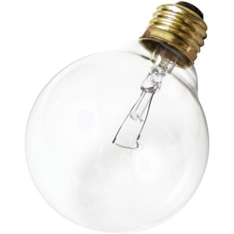 Satco 25 Watt G25 Incandescent Clear Round Light Bulb