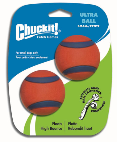 Chuckit! Small Ultra Ball Dog Toy, 2-Pack