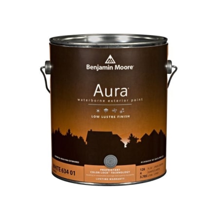 Benjamin Moore Aura White Low Lustre Exterior Paint, 1 Quart