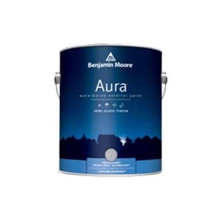 Benjamin Moore Aura White Semi-Gloss Exterior Paint, 1 Quart