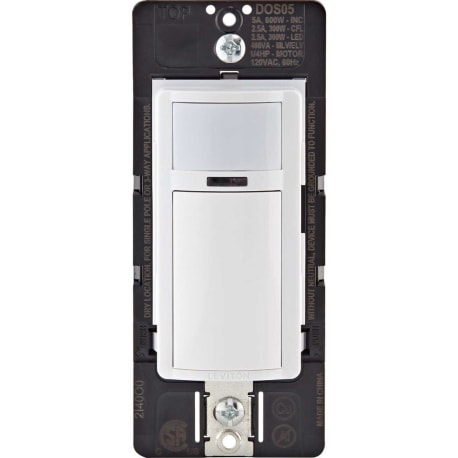 Leviton Decora White Motion Detection Sensor Switch, 900 sq-ft.