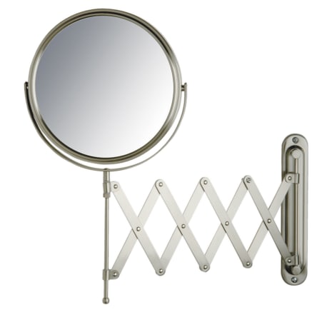 Jerdon Style Nickel Wall Mount Mirror, 8 in.