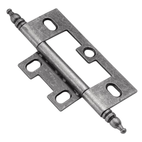 Belwith Hinge Self Mortise Silver Medallion 1.5 x 2.5 in., 1 Pair