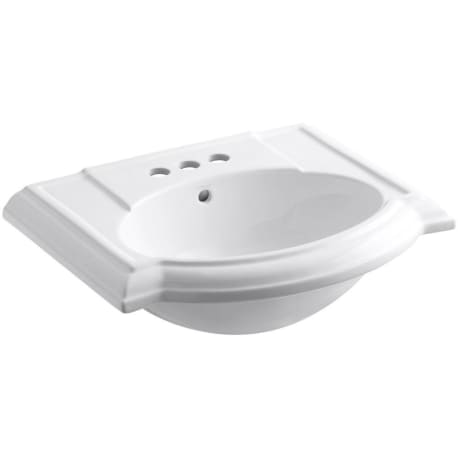 Kohler Devonshire White Bathroom Sink with 4 in. Centerset Faucet Holes