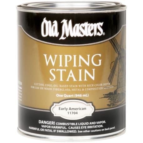 Old Masters Early American Oil Base Wiping Stain, 1 Quart