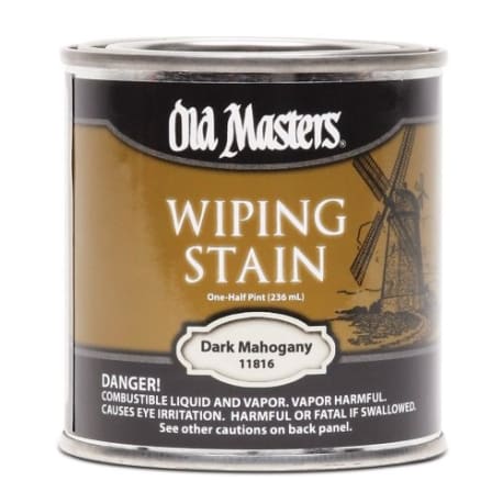 Old Masters Dark Mahogany Oil Base Wiping Stain, 1/2 Pint