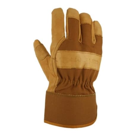 Carhartt Grain Brown Leather Gloves, Large