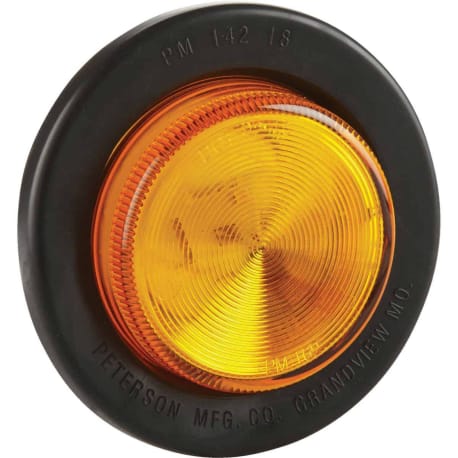 Peterson Amber Round Clearance Light, 2-1/2 in.