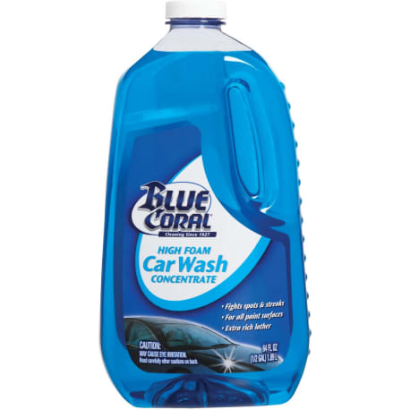 Blue Coral Liquid High Foam Concentrate Car Wash, 64 oz.