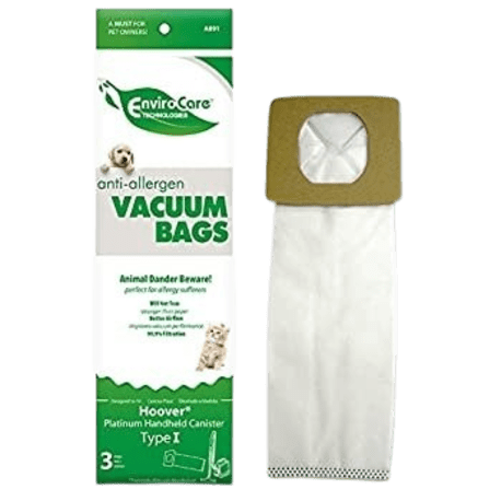 EnvirocareCare Hoover Type I Anti-Allergen Vacuum Bag, 3-Pack