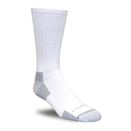 Carhartt Men's Large White Cotton Crew Work Socks 3-Pack