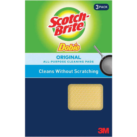 Scotch-Brite Dobie Cleaning Scouring Pad, 3-Pack