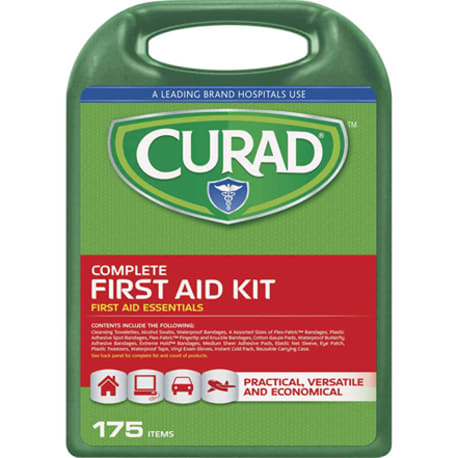 Curad Compact First Aid Kit, 175 Pieces