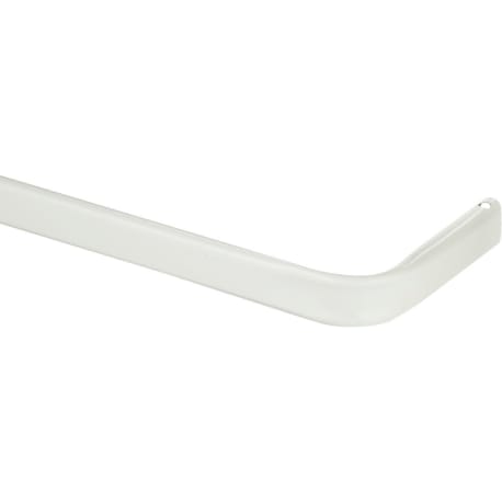 Kenney White 3 in. Clearance Single Curtain Rod, 48 to 86 in.