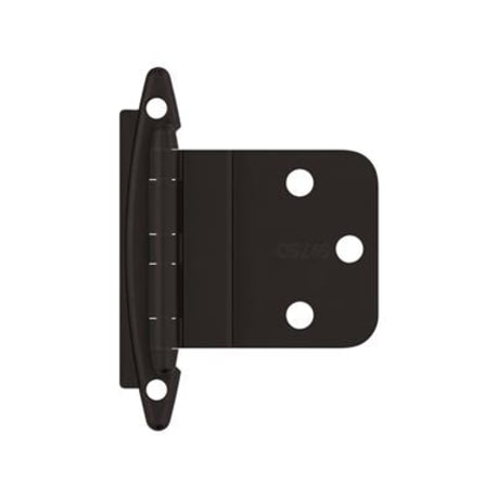 Amerock 3/8" Inset Self-Closing Face Mount Oil-Rubbed Bronze Cabinet Hinge