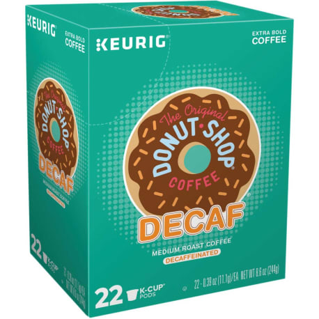 Donut Shop Decaf Coffee K Cup Pods for Keurig 24 ct Hartville