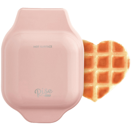 Rise By Dash Pink Mini Heart Waffle Maker, 4 in.