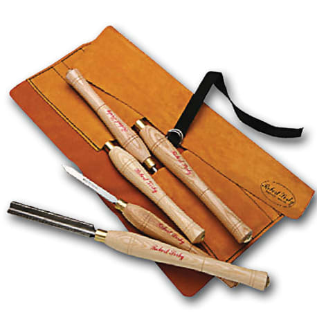 Sorby 5 Pc. Turning Tool Set w/Leather Tool Roll